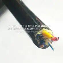 Anti-seawater corrosion combination cable 3/5/7/9/6/8/10+ 4-core single-mode fiber optic underwater ROV robot cable