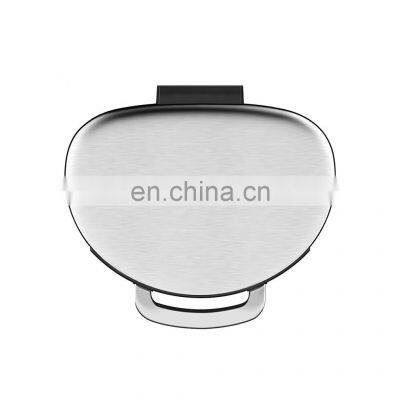 Semi Round Household Trash Can Foot Pedal Garbage Bin Stainless Steel Waste Bin
