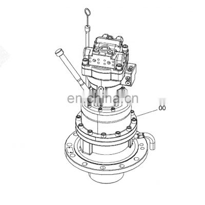 9262018 ZX120-3 Excavator Parts Hydraulic Oil Slew Device ZX130-3 Swing Motor