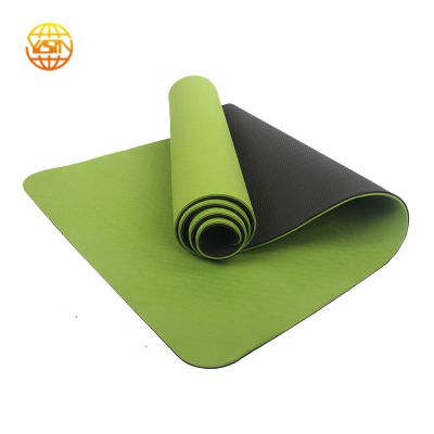 Custom Eco Friendly Non Slip  6mm tpe yoga mat