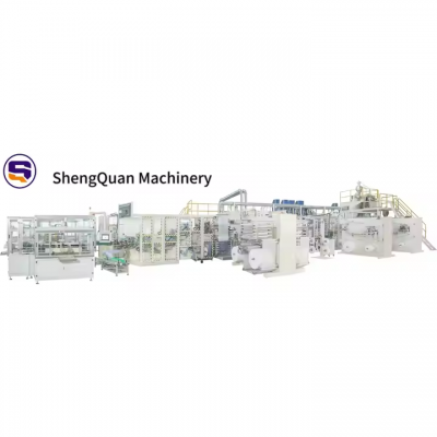 Full Servo High Speed Automatic Disposable Adult Baby Diaper Machine Made in Fujian photo-2