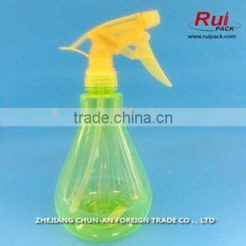 trigger pump plastic bottles for cleaning,lamp bulb shape plastic bottle with trigger sprayer