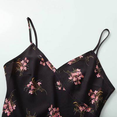 Spring 2025 New Women's Fashion European and American Style Simple Printed Midi Dress