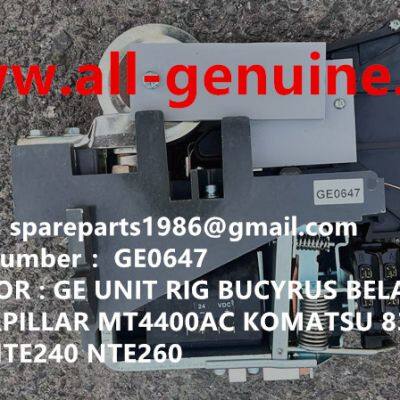 GE0647 CONTACTOR ASSY  ASSY GE MT4400AC MT3600 KOMATSU 8830E 930E TEREX BELAZ 75131 MINING DUMP TRUCK HAULER