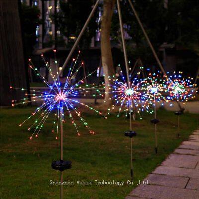 Solar Firework Dandelion Lamp - LED Globe for Garden Lawn Landscape Holiday Outdoor Decoration