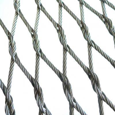 Wire Rope Mesh Knotted Mesh 304 Stainless Steel 3mm Cable Netting for Animal Fencing and Fall Protection with CE Certificate
