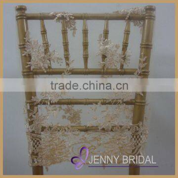 TL002P3-1 High Quality Gold Embroidery Lace Round Wedding Table Overlay Quality Choice photo-5