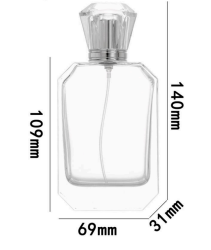 Akryl-Kappe mit Glasflasche