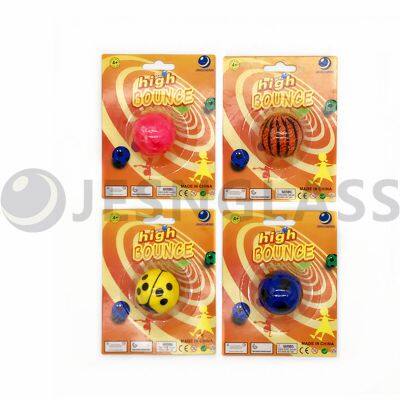 Hot Sale 45MM High Bouncy Ball Children's Toy Rubber Balls Blister Card Package photo-2