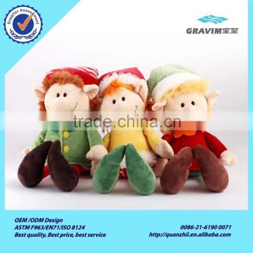 Soft doll Christmas elf toy