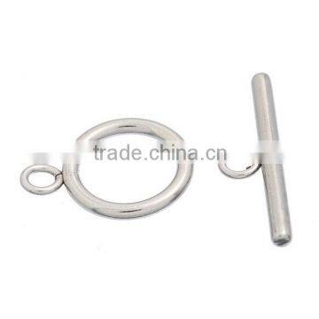 Sets Stainless Steel Toggle Clasps Connectors Jewelry Findings Silver Tone