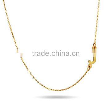 Wholesale Custom Necklace Stainless steel Jewelry Gold Initial Necklace