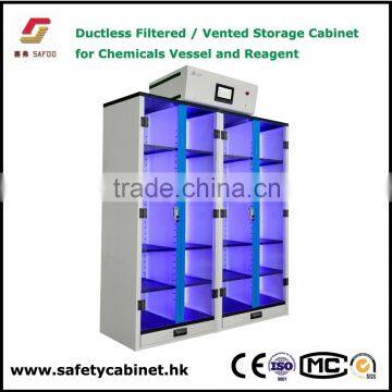 Big capacity self ventilation storage cabinet for chemical and medical solvent