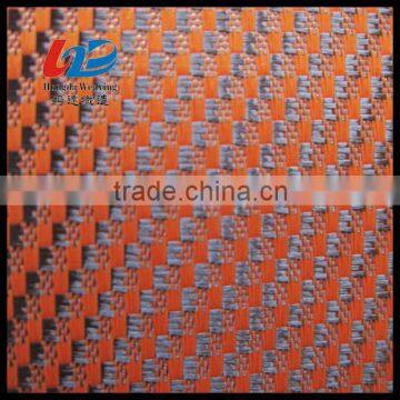 Polyester 2 Tone Dobby Weave Fabric With PU/PVC Coating For Bags/Luggages/Shoes Using photo-2