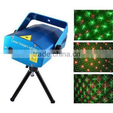 Home Party DJ Disco Stage Laser Light Projector with Red and Green color in Star Patterns