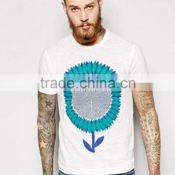 China Supplier Online Shopping Tshirt With Flower Print