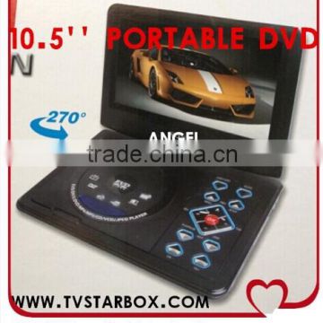 270degree switching portable dvd player 10.5inch portable dvd player