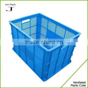 Plastic mesh stackable moving crates