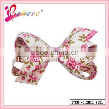 2015 Fashionable gifts for teenage girls printed flowers hair grip