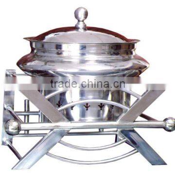 Steel Cheffing Dish, Wedding & Party utensils, food serving dish, hot keeping dish, Catering item, Hotel & Restaurant utensils