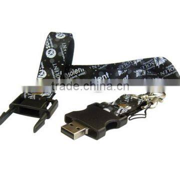 Full Printing Lanyard Neck Strap Usb Flash Drive