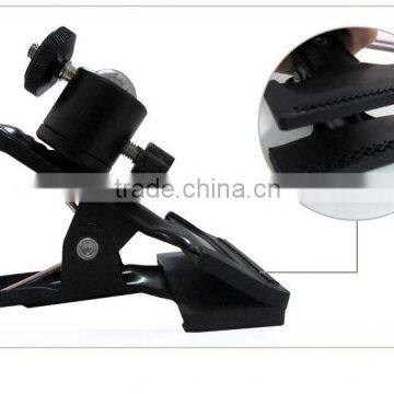 Metal Clip Clamp Holder Mount With Standard Ball Head 1/4 Screw for Photography