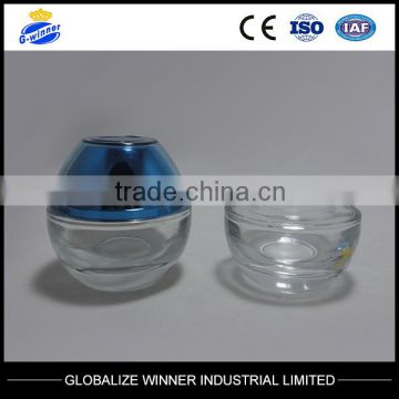 100g egg-shaped face creams cream jars with acrylic cap with insert /gasket /Hand gasket