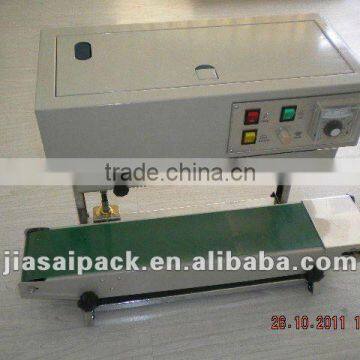 automatic continuous band sealer machine FRD900 heat sealer poly bag sealer