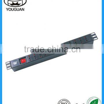 Italy type 12 ways PDU Power Distribution Unit with Double break switch