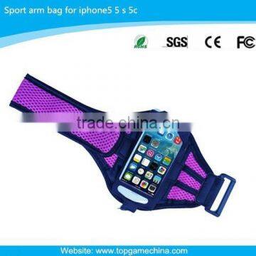 Fabric mobile phone pouch for iPhone 5/5S/5C arm bag