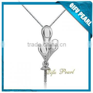 Wholesale 925 Silver Jewelry Semi Pendant Mounts for Pearl