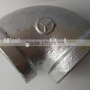 malleable galvanized cast iron pipe fittings 90degree pipe elbow