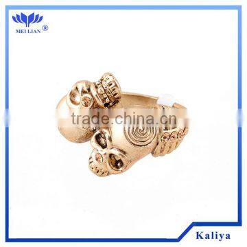 Tungsten Skull Rings Rose Gold Jewelry For Men