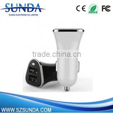 china supplier accessories dual port car charger 2.4A or 3.1A or 2.1A