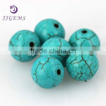 Loose synthetic dyed turquoise beads