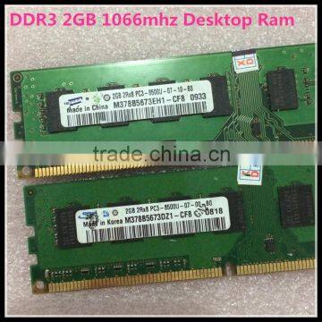 Original and New Brand DDR3 2G 1066mhz desktop ram