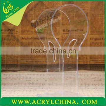 Clear Top Grade 5mm Acrylic Headset Display Stand With 0.25kg, Black Plexiglass Headphone Rack With 100*83*225mm photo-3