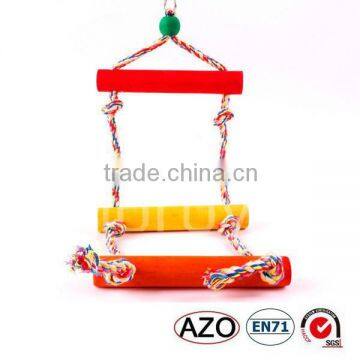 fashion wooden ladder sex pet toy talking bird