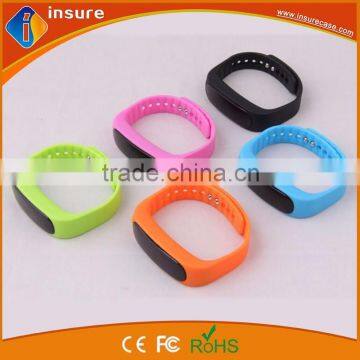 bluetooth smart TPU bracelet with pedometer