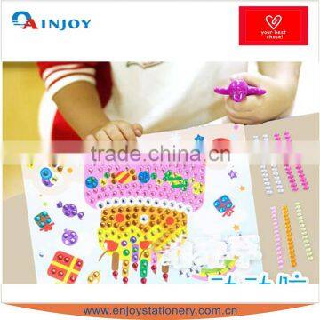 Children Handmade DIY Colour Crystal Diamond Stickers Children Cartoon Pasting Mosaic