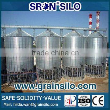 Hot Galvanized Wood Chip Storage Silos with Sweep Auger Discharger