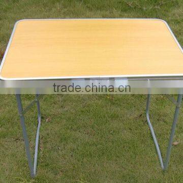 Outdoor folding aluminum picnic table