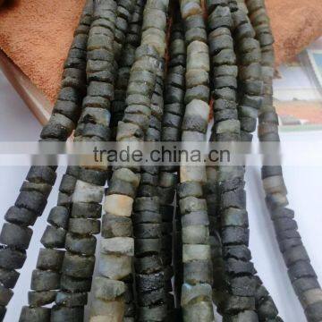 We Have A,AA,AAA and Natural Labradorite LongDrilled Rough Coin Beads , Loose Semi Lapis Rough Coins photo-2