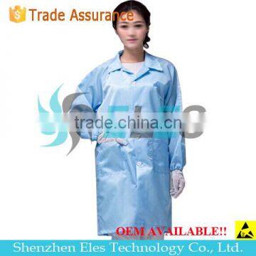 high quality esd coverall antistatic cleanroom use--skype:elestech-sales3