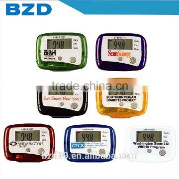 Bulk OEM/ODM Promotional Multi-functional Calories/KM/Mile Walking Step Counter Sports Pedometer with Logo Customized