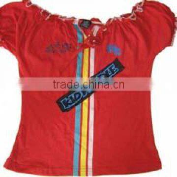 Red Color Girls Fashionable Tops