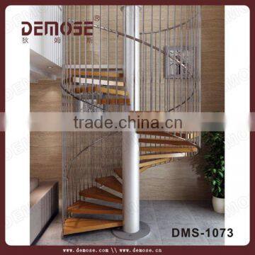 price of wood spiral staircase with iron balusters