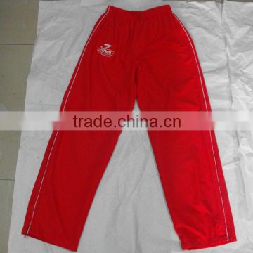 100% polyester tracksuit track suit pants for team wear