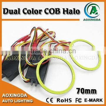 high quality super bright COB halo light white&yellow
