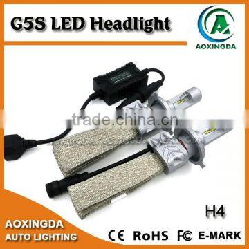 Aoxingda 5S led headlight bulb H4 H7 H8 H11 9005 9006 4000LM high lumen auto lamp